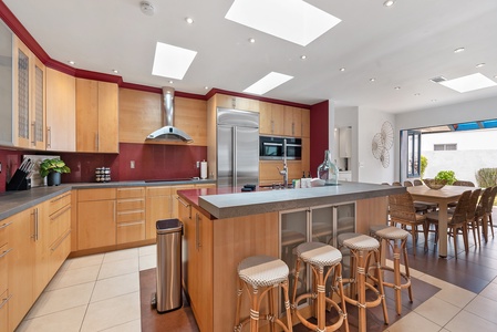 Spacious full gourmet chef's kitchen, a central gathering place in the home