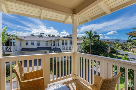 Enjoy the private lanai and take in the fresh island breeze.