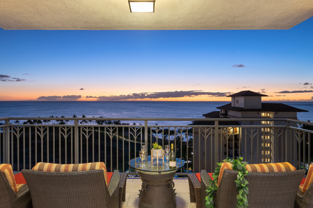 End each day watching the sunset from the lanai.