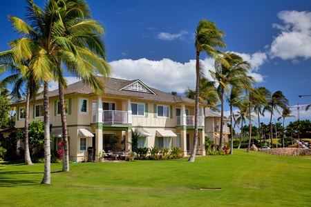 Stroll through beautifully landscaped grounds that exude island charm and serenity.