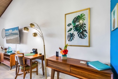 Napili Shores F-252 includes a stylish workspace ideal for planning or catching up on emails.