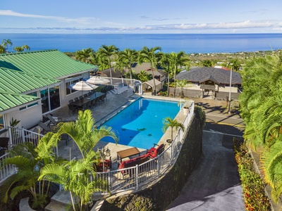 Enjoy nearly 180-degree views across the Kona coastline.