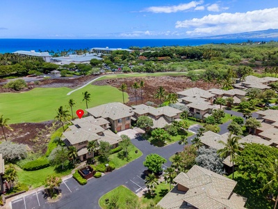 Aerial view of your villa location.