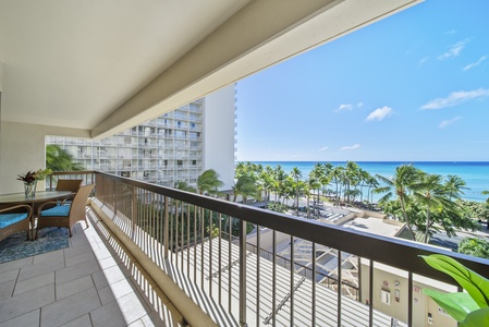 Take in the sweeping views of Waikiki Beach from the comfort of your lanai.