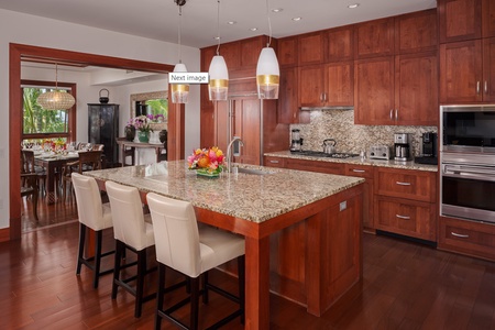 Gourmet Kitchen Convenient to Dining and Living Areas