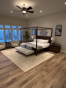 Step into the elegant and relaxing primary suite.