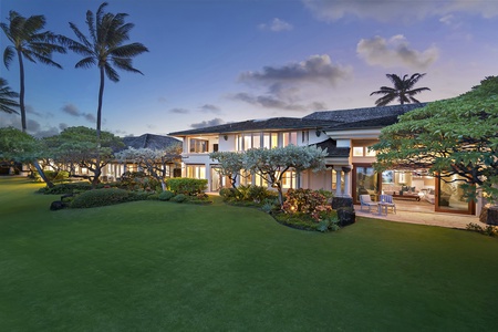 Expansive private lawn.