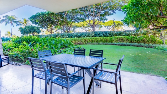 Lanai View of this vacation rental in Ko Olina Oahu.