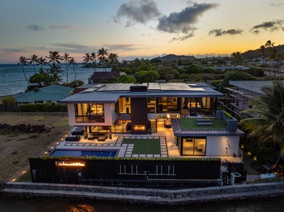 A striking architectural masterpiece, Ocean Villa Emilie blends modern design with island beauty.