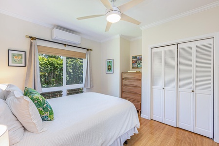 Guest Bedroom  with Queen Bed and ample closet space