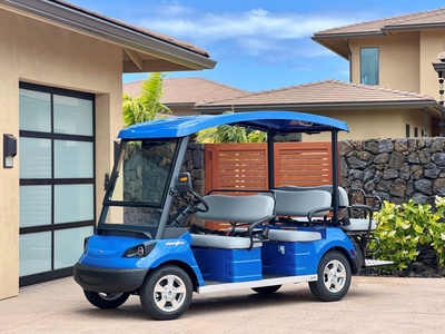 This rental includes one 6-seater golf cart for your use!