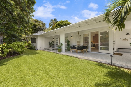 Open patio provides the ultimate indoor/outdoor space