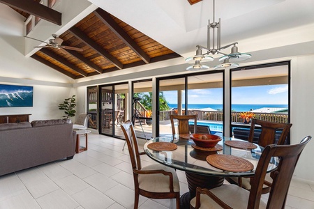 Savor your meals with outdoor views from the breakfast nook.