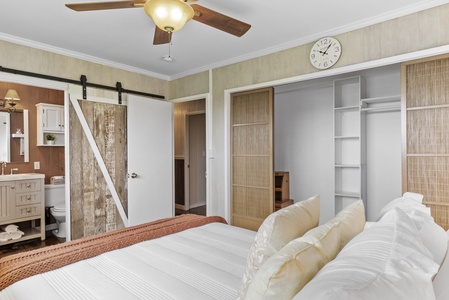 Stay organized throughout your stay with abundant closet space and natural light.