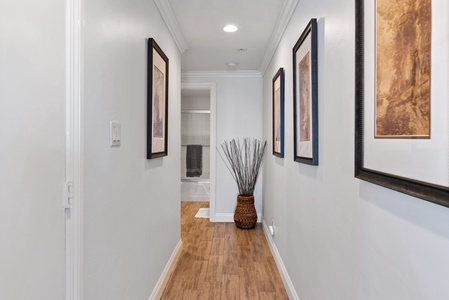 Corridor leading to the bedrooms