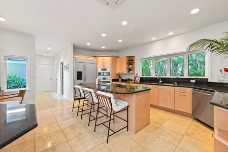 A quiet place to read or relax with views of the front garden and plenty of light.