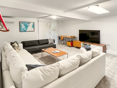 Cozy up in the family room for movie nights and quality time together.