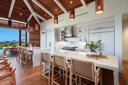 Dine in style with this inviting dining area overlooking beautiful views.