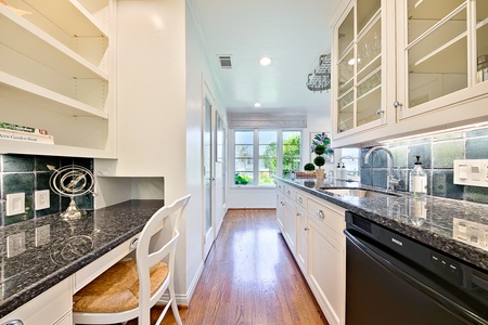 Kitchen bar and desk