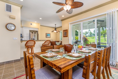 Perfect for casual dinners or spirited game nights—gather around the table and enjoy the cool island breeze.