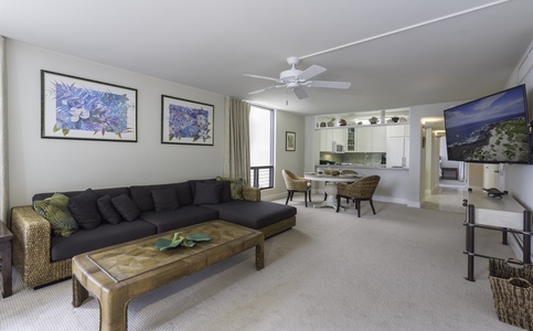 Open Concept Living and Dining Room