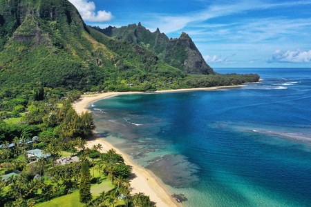 The beauty of the islands and the Pacific.