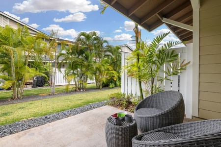 Enjoy your morning coffees at the lanai