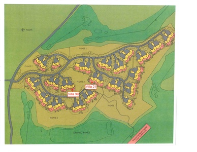 Villas at Mauna Kea Resort Community Map Showing Location of Villa 21