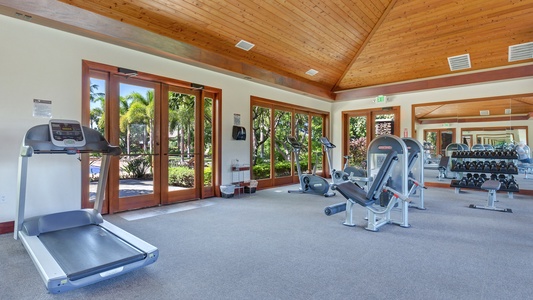 KaMilo recreation center's fitness room.