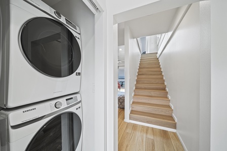 Convenient in-home washer and dryer to keep beachwear fresh throughout your stay.