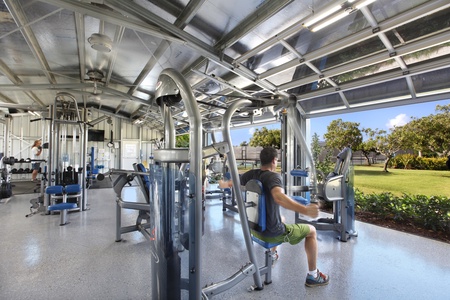 The gym at Poipu Beach Athletic Club