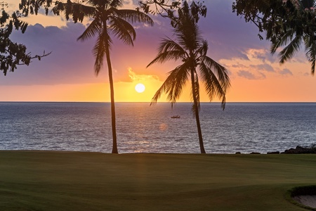 Bird's-eye view of Holua Kai's peaceful neighborhood, nestled near the coastline.