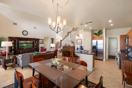The cabana and seating area by the community pool.