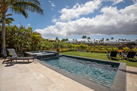 Garden views by the pool!