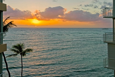 Exceptional sunsets from the living room.