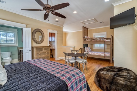 Dining area available in the carriage house