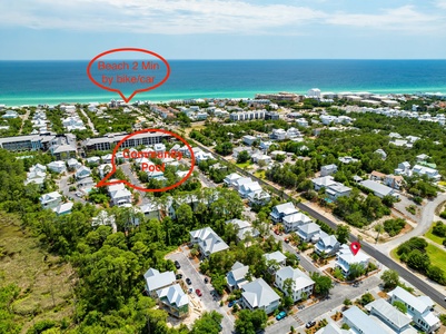 2 Min from the beach and near the community pool