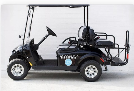 Courtesy use of a 4-seater golf cart