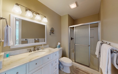 Upstairs Primary Bathroom with Shower