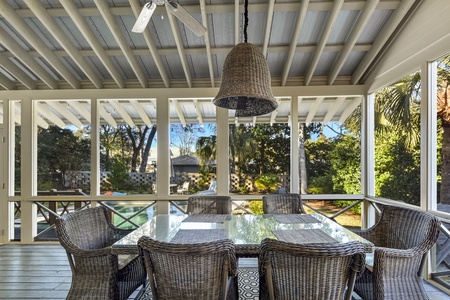 Outside Porch Dining Area