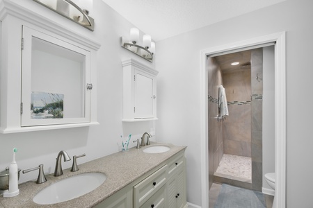 Upstairs, Master Bathroom with Shower