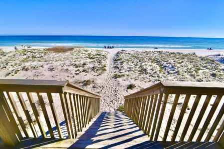Breathtaking views of Gulf Shores' sugar white sand and sparkling water