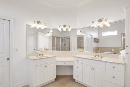 Bama Boat House South master bathroom with a double vanity