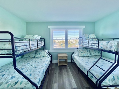 Guest bedroom 4 - located on 2nd floor- 2 twin over full bunk beds