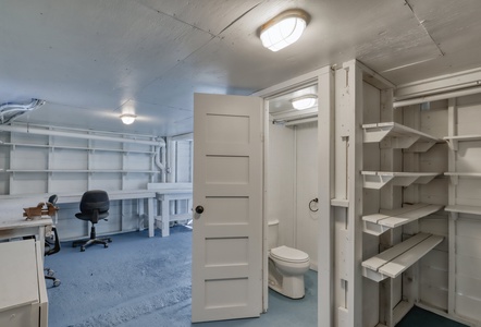 Half bath located in the carport