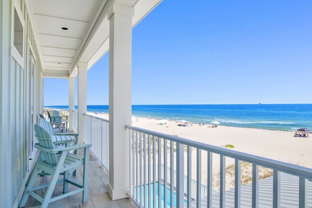 Endless views from the balconies