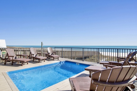 Private beachside saltwater pool