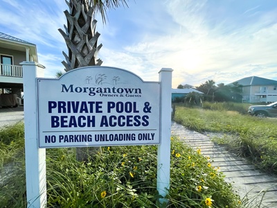 1 of several beach access points in the community