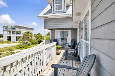 Balcony accessible from primary bedroom
