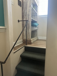 Stairs leading to 2nd floor bunk alcove